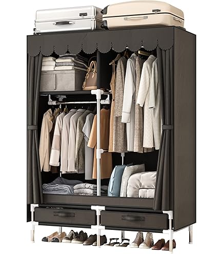 ワードローブ Amazon｜Xozilo ワードローブ 簡易ポータブル組立クローゼット